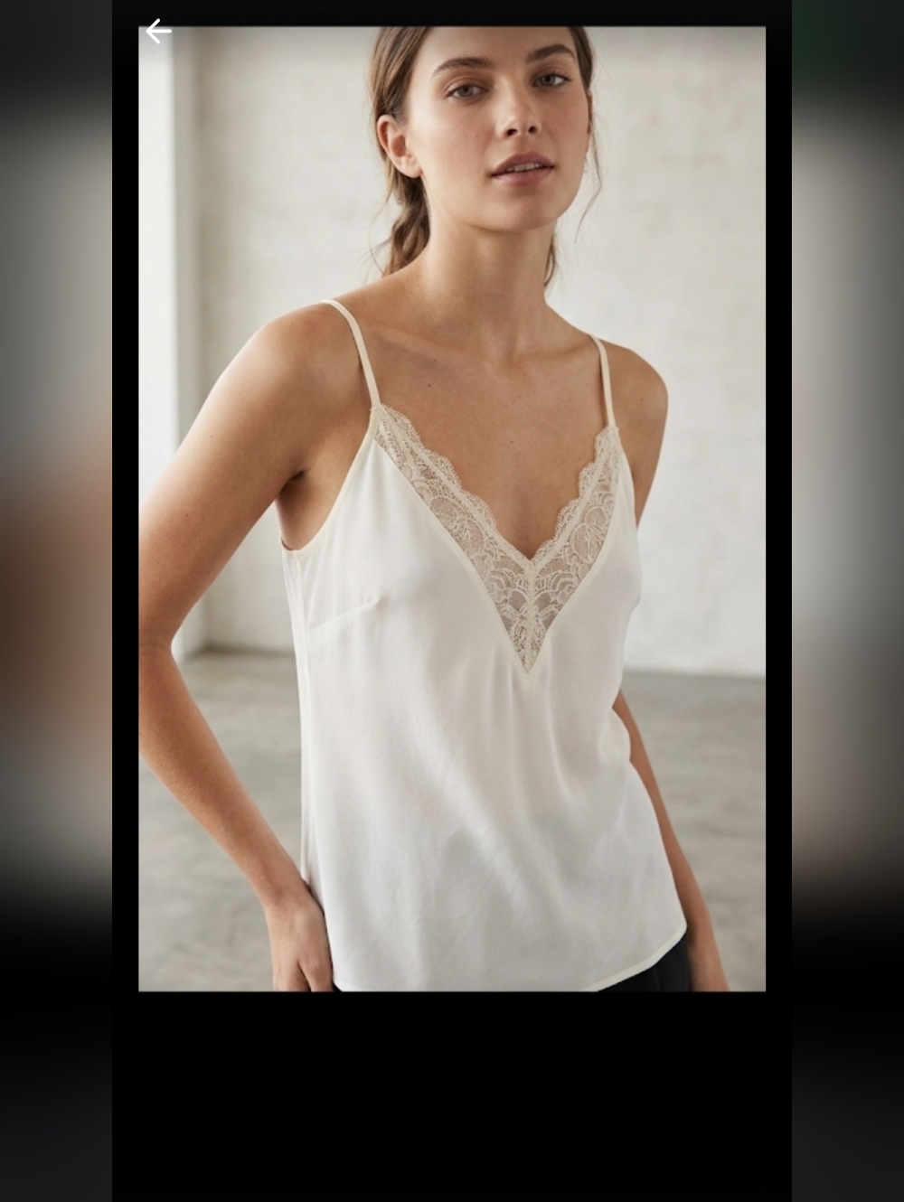 NWT Abound Eyelash Fringe Cami Tank Top L Whimsical Feminine Romantic #11